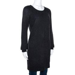 Pre Owned Loro Piana Grey Cashmere Long Sleeve Tunic M