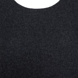 Pre Owned Loro Piana Grey Cashmere Long Sleeve Tunic M