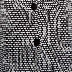 Pre Owned Loro Piana Brown Silk & Cotton Knit Button Front Cardigan S