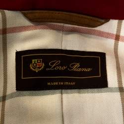 Loro Piana Red Nylon Button Front Jacket S