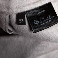 Pre Owned Loro Piana Colorblock Striped Cashmere Ellis Dress S