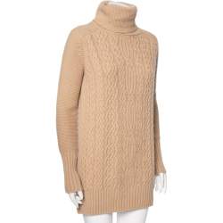 Pre Owned Loro Piana Beige Cashmere Knit Turtle Neck Sweater M