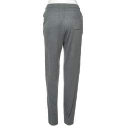 Pre Owned Loro Piana Beige and Grey Cashmere Trousers M