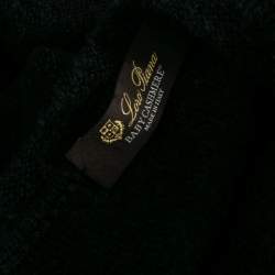 Pre Owned Loro Piana Charcoal Grey Cashmere Knit Sweater Dress M