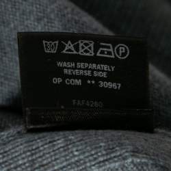 Pre Owned Loro Piana Grey Cashmere Knit V-Neck Sweater Dress M