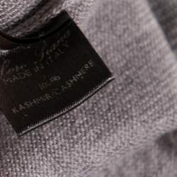 Pre Owned Loro Piana Grey Cashmere Knit Turtleneck Jumper M