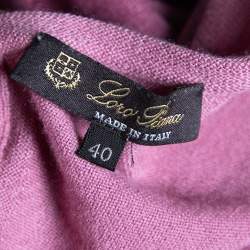 Pre Owned Loro Piana Pink Ombré Cashmere Round Neck Sweater S