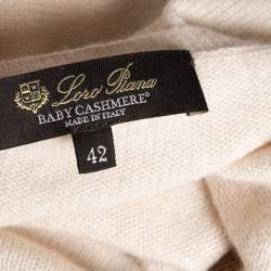 Pre Owned Loro Piana Color Block Striped Cashmere Sweater M