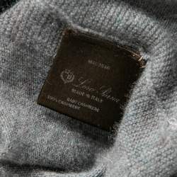 Pre Owned Loro Piana Grey Cashmere Short Sleeve T-Shirt S