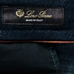 Pre Owned Loro Piana Blue Denim Trousers M