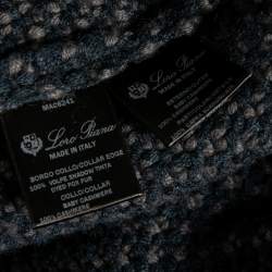 Pre Owned Loro Piana Blue Cashmere Knit Sweater M