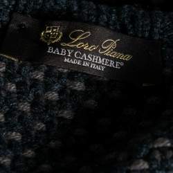 Pre Owned Loro Piana Blue Cashmere Knit Sweater M
