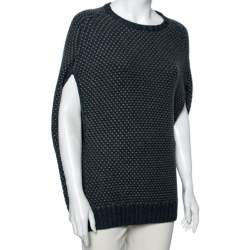 Pre Owned Loro Piana Blue Cashmere Knit Sweater M