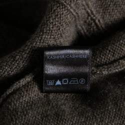 Pre Owned Loro Piana Brown Cashmere Turtleneck Sweater M