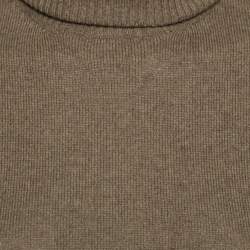 Pre Owned Loro Piana Brown Cashmere Turtleneck Sweater M