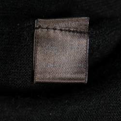 Pre Owned Loro Piana Black Cashmere Turtleneck Pullover Top M