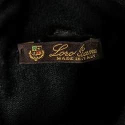 Pre Owned Loro Piana Black Cashmere Turtleneck Pullover Top M