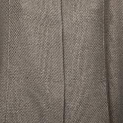 Pre Owned Loro Piana Brown Baby Cashmere Fur Trimmed Collar Cape Coat One Size