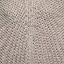 Pre Owned Loro Piana Light Brown Baby Cashmere Knitted Poncho One Size