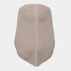 Pre Owned Loro Piana Light Brown Baby Cashmere Knitted Poncho One Size