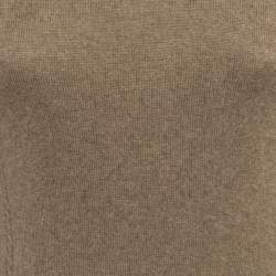 Loro Piana Dark Beige Cashmere Knit Turtleneck Sweater M