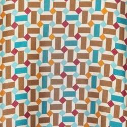 Pre Owned Loro Piana Multicolor Geometric Printed Silk Top M