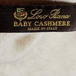 Pre Owned Loro Piana Beige Baby Cashmere Top M