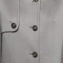 Pre Owned Loro Piana Grey Cashmere Coat L