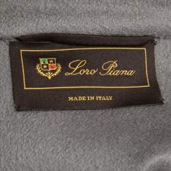 Pre Owned Loro Piana Grey Cashmere Coat L