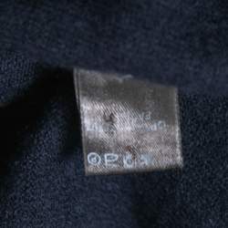 Loro Piana Navy Blue Cashmere Turtleneck Sweater L