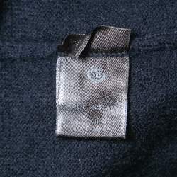 Loro Piana Navy Blue Cashmere Turtleneck Sweater L