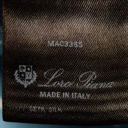Pre Owned Loro Piana Blue Printed Silk Button Front Shirt M