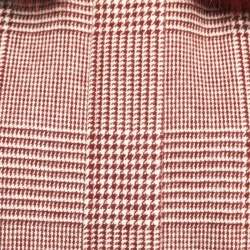 Pre Owned Loro Piana Burgundy Cashmere Fur Trimmed Hood Icery Short Water Jacket M