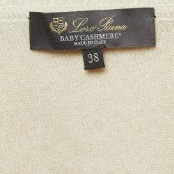Pre Owned Loro Piana Beige Cashmere Sweatshirt Joggers Set S