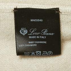 Pre Owned Loro Piana Beige Cashmere Sweatshirt Joggers Set S
