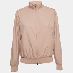 Pre Owned Loro Piana Pink WindJersey Green Storm System Reversible Jacket S