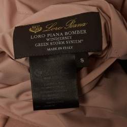 Pre Owned Loro Piana Pink WindJersey Green Storm System Reversible Jacket S