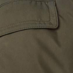 Pre Owned Loro Piana Brown Nylon Storm System Parka Jacket M