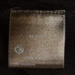 Pre Owned Loro Piana Black Cashmere Round Neck Sweater L