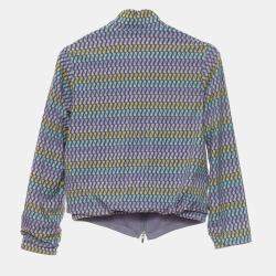Loro Piana Multicolor Printed Bomber Jacket Girls Size 12