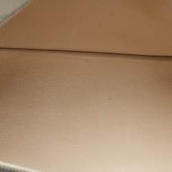 Pre Owned Loro Piana Light Green Ostrich Leather Extra Pocket L27 Pouch Bag