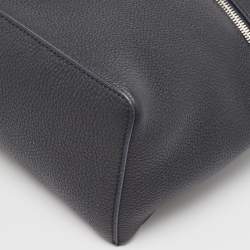 Loro Piana Blue Marine/White Leather Braided Extra Pocket L27 Pouch Bag