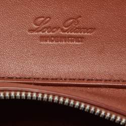 Pre Owned Loro Piana Brown Leather Mini Sesia Satchel