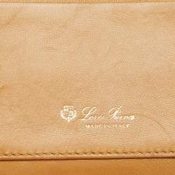 Loro Piana Yellow Crocodile Compact Wallet