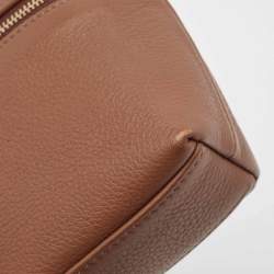 Pre Owned Loro Piana Brown Leather Extra Pocket L19 Pouch