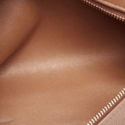 Pre Owned Loro Piana Brown Leather Extra Pocket L19 Pouch