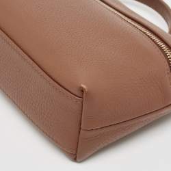 Pre Owned Loro Piana Brown Leather Extra Pocket L19 Pouch