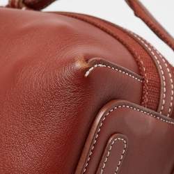 Loro Piana Brick Brown Leather Micro Bale Shoulder Bag