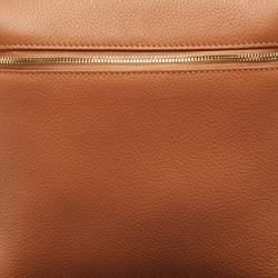 Loro Piana Brown Leather Extra Pocket L23 Backpack
