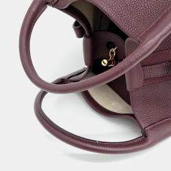 Loro Piana Burgundy Leather Veilback Small bag